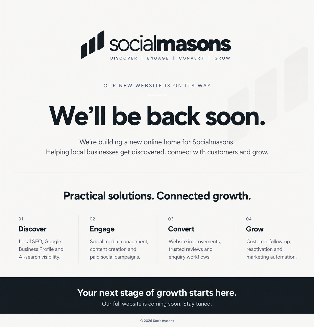 Socialmasons Coming Soon